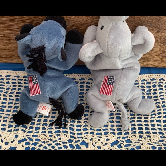 Ty Toys 996 Lefty And Righty Beanie Babies Poshmark
